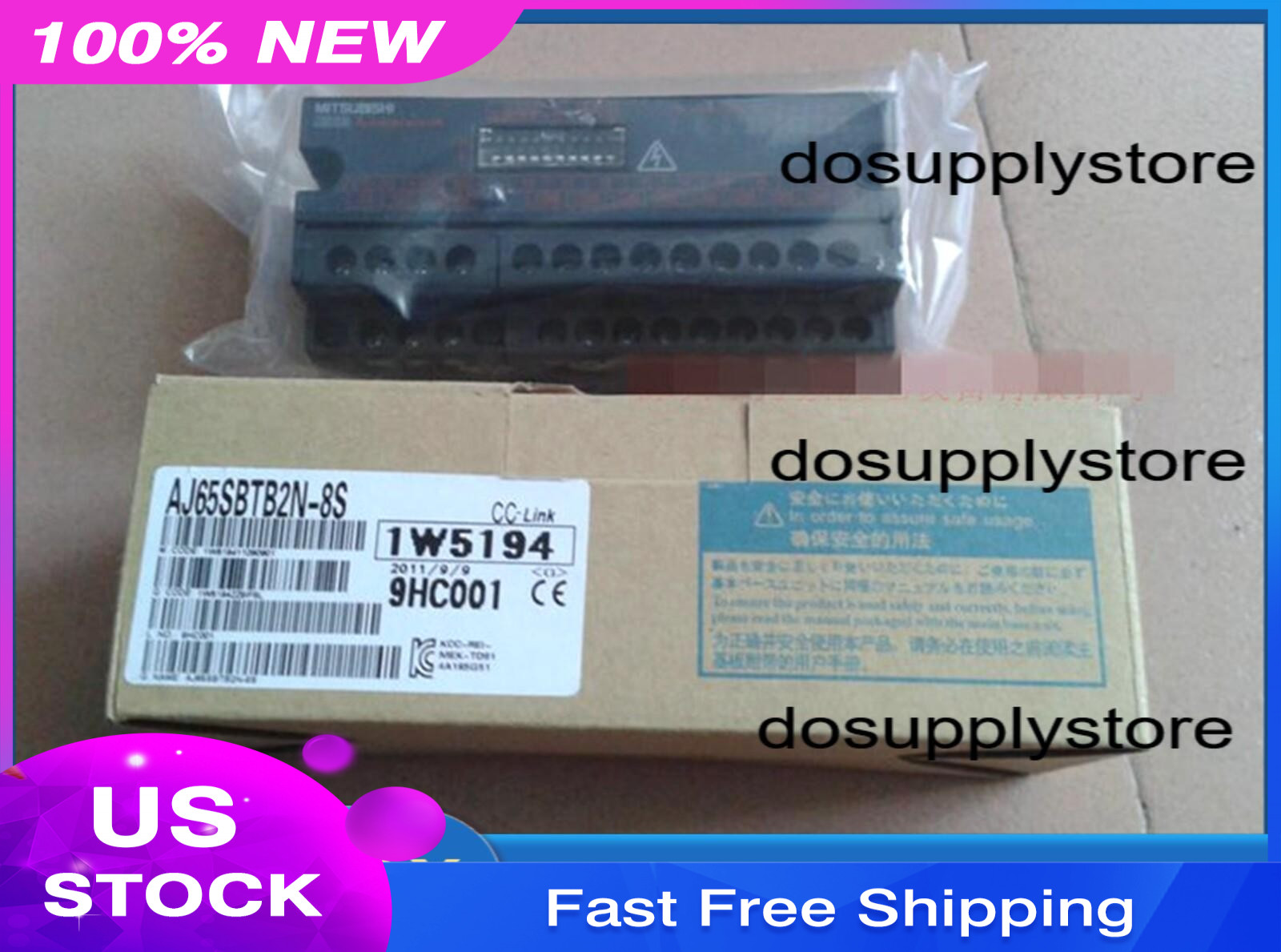 NEW MITSUBISHI AJ65SBTB2N-8S CC-Link System Small Type Remote I/O Module