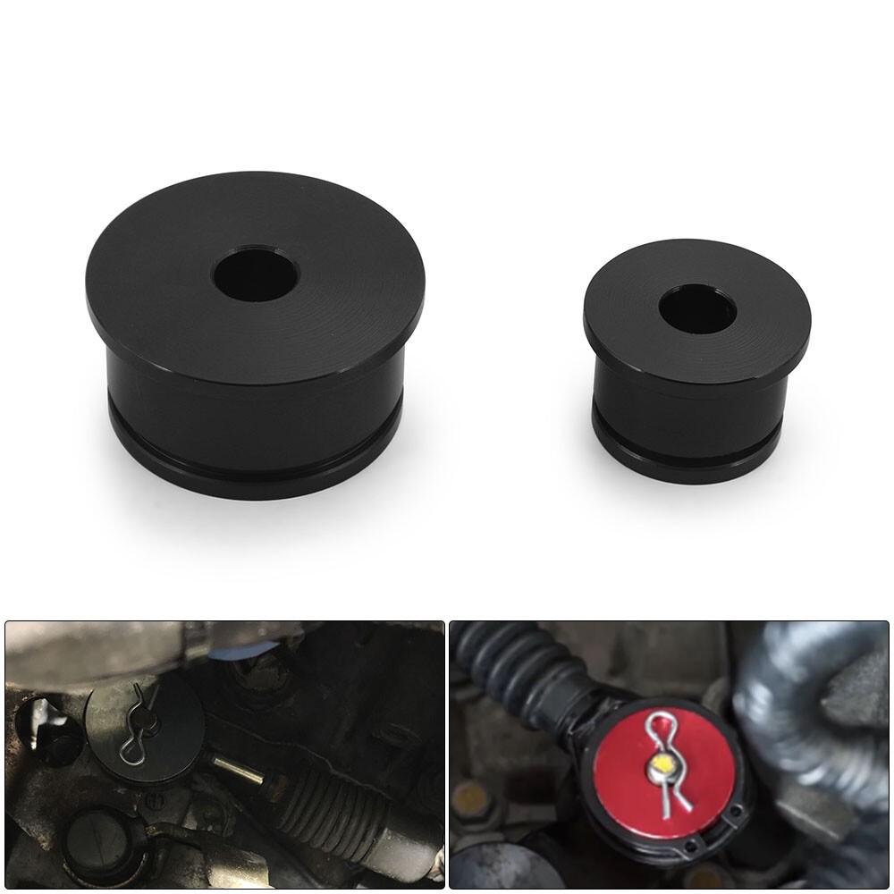 For 02-06 RSX CIVIC SI 06 EP3 02-05 Billet Aluminum Shifter Cable Bushings Black