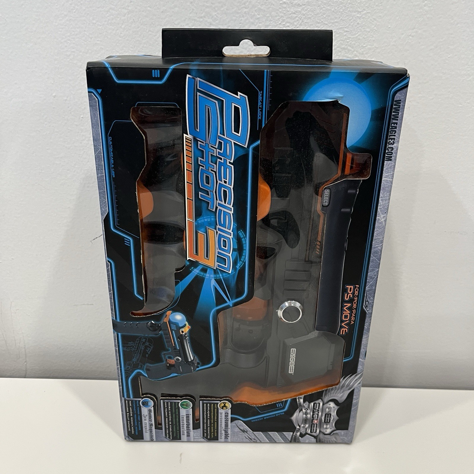 Eagle3 Precision Shot 3 Light Gun Controller for Playstation Move 00355