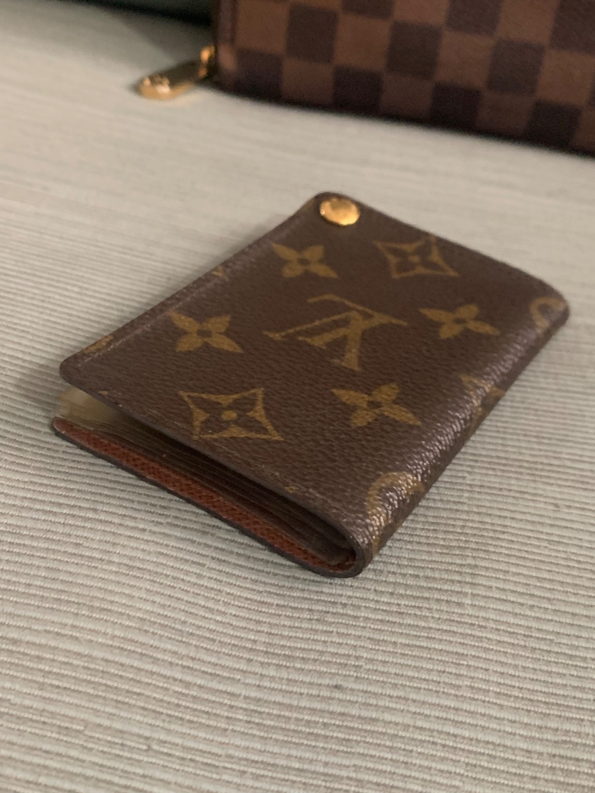 Authentic Vintage Louis Vuitton Monogram Pression Cards Case !