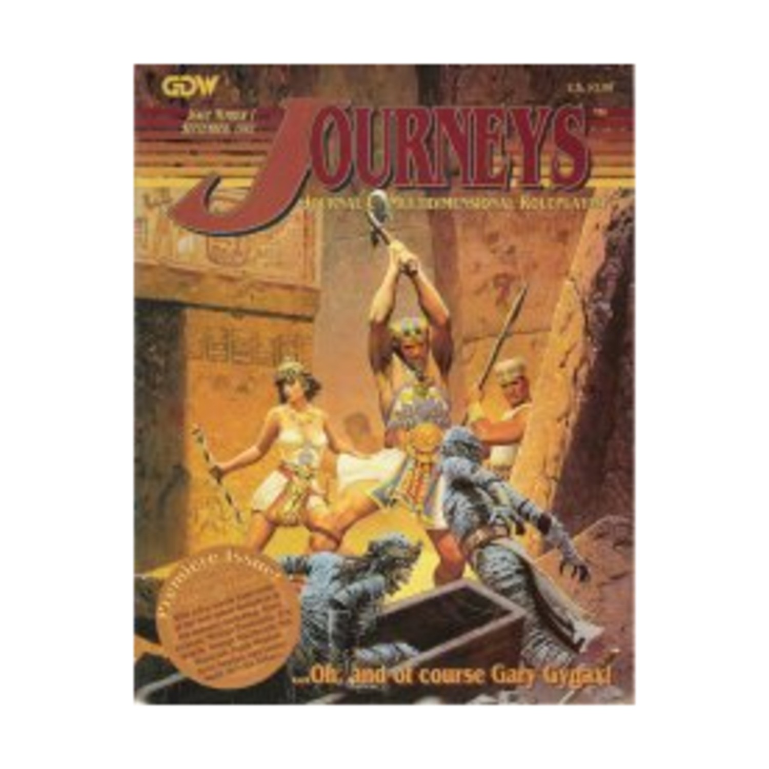 GDW Journeys Mag #1 "Amber, Dream Park, Mythus" Mag VG+