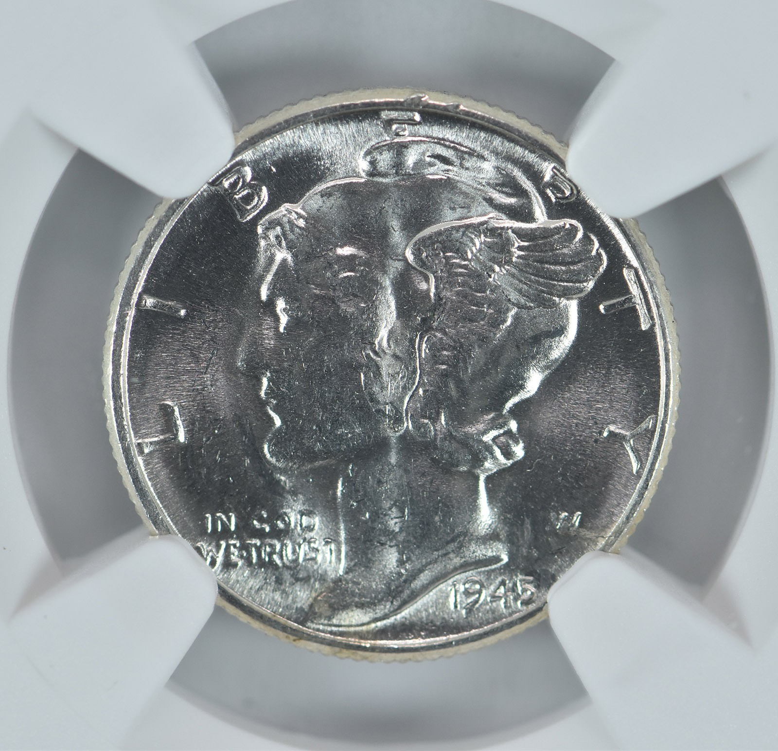 1945 Mercury Dime MS63 NGC Brown Label