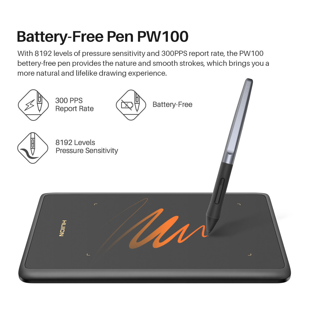 HUION Inspiroy H420X Graphics Drawing Tablet Android Supported Online Teaching