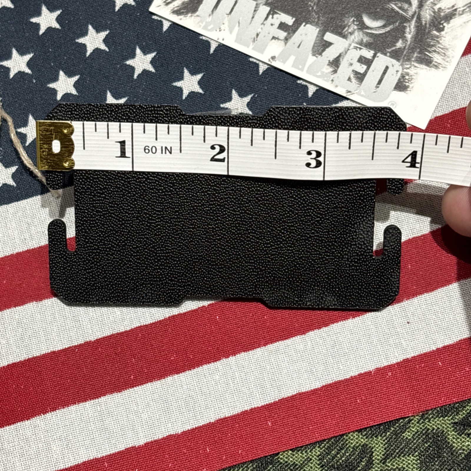 Patch Molle Panel Loop Plate Front Loop for Patches 2x3” Hard Plastic Back