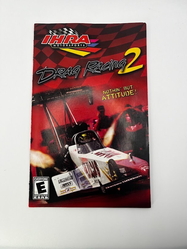 IHRA Motorsports Drag Racing 2 (PlayStation 2) - Manual Only RARE FREE SHIPPING