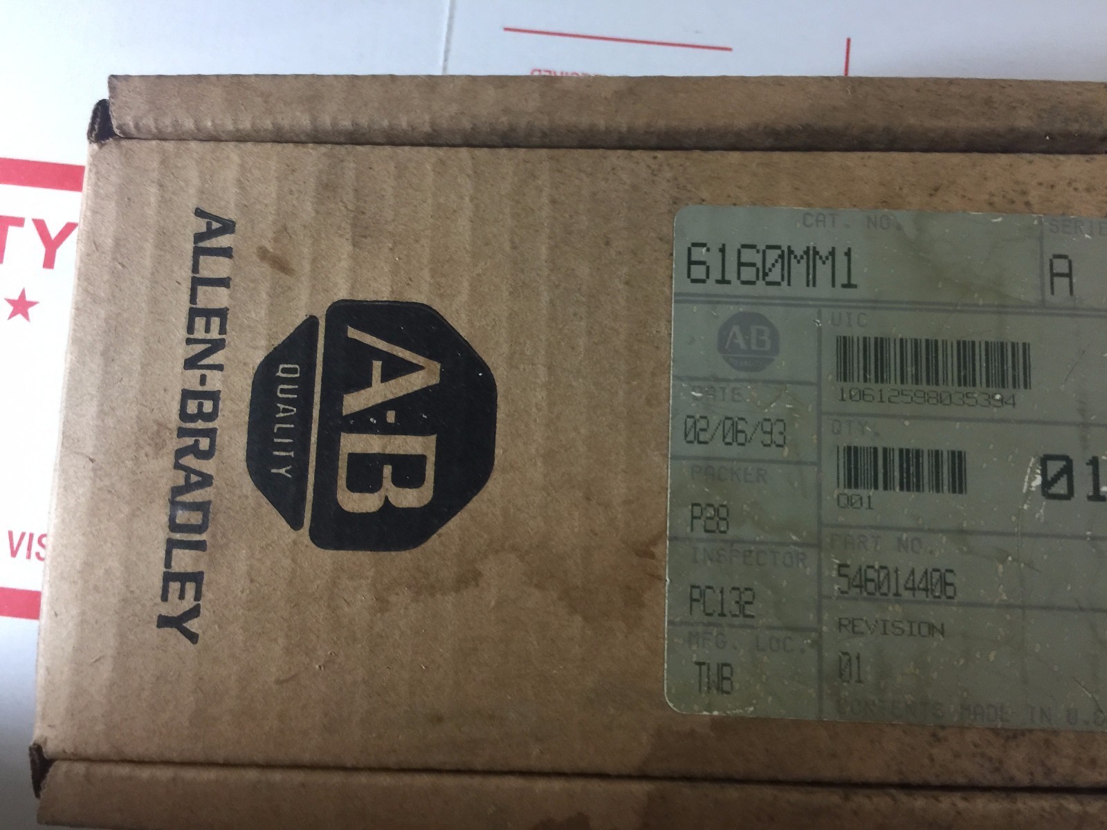 ALLEN-BRADLEY 6160-MM1 Memory Card, New, Sealed in Box