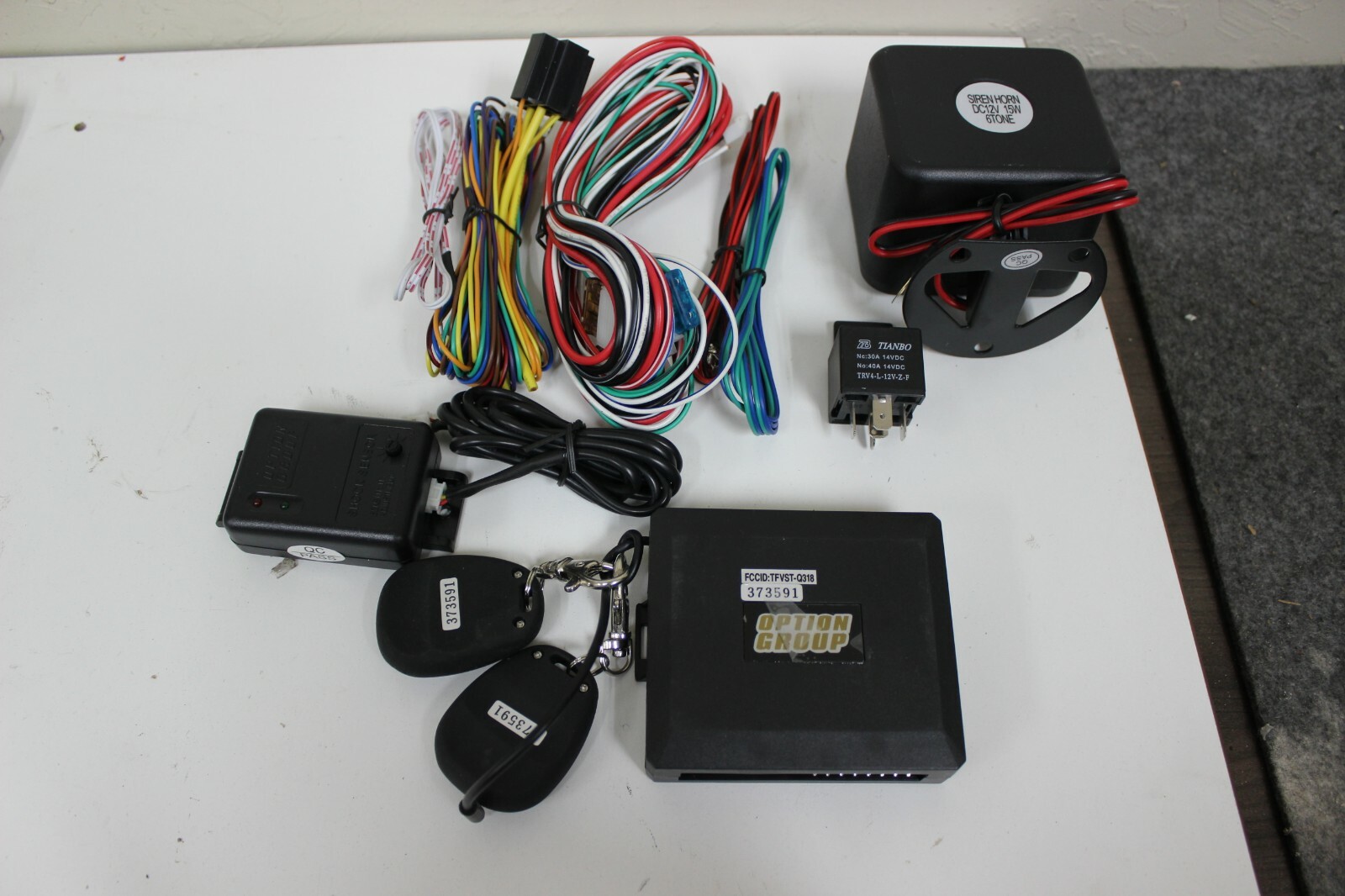 Option Group 373591 Remote Starter, Door & Window Control Center New