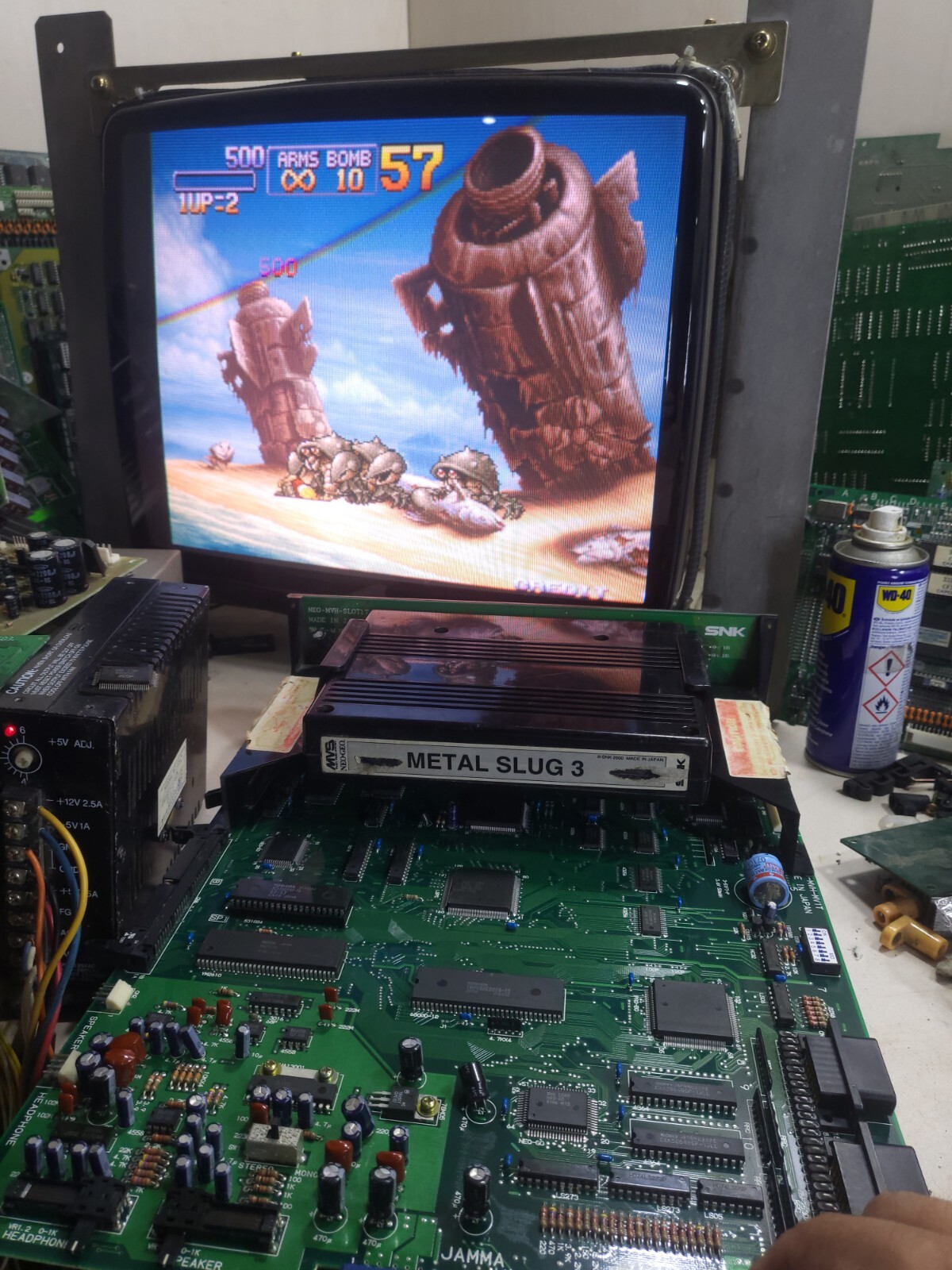 METASLIUG 3 MVS ARCADE GAME PCB BOARD ORIGINAL