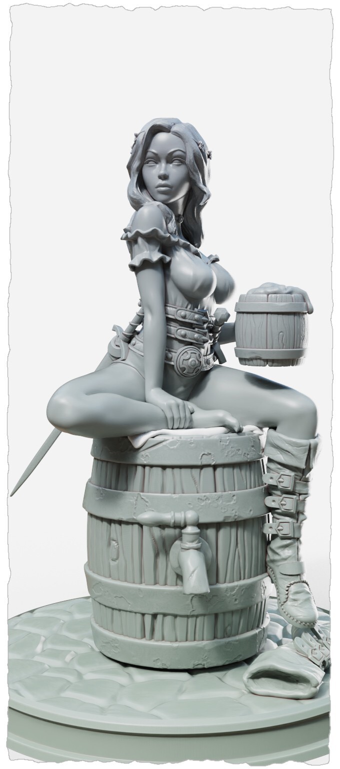 Pirate Jalissa miniature 28mm