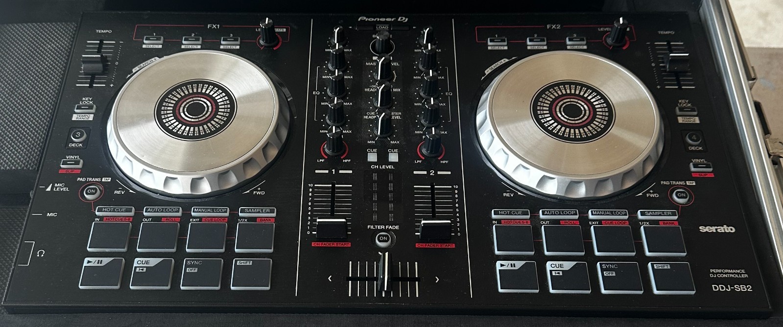 Pioneer DDJ-SB2 DJ Controller Serato 2-Channel with ProX Case