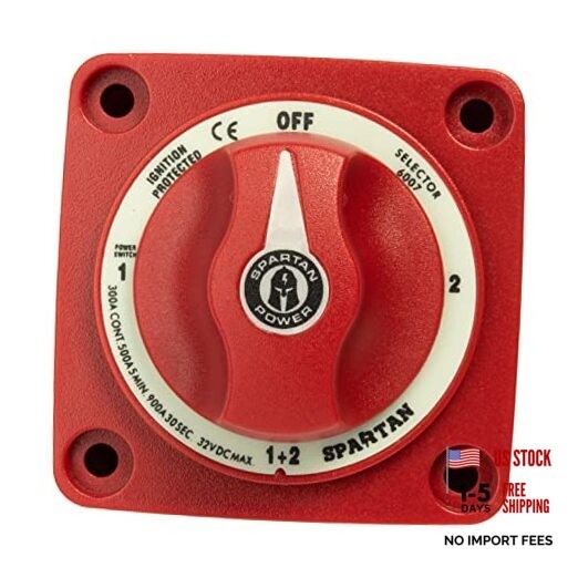 300A Battery Combiner and Selector Switch 4 300A Selector 4 Position Red