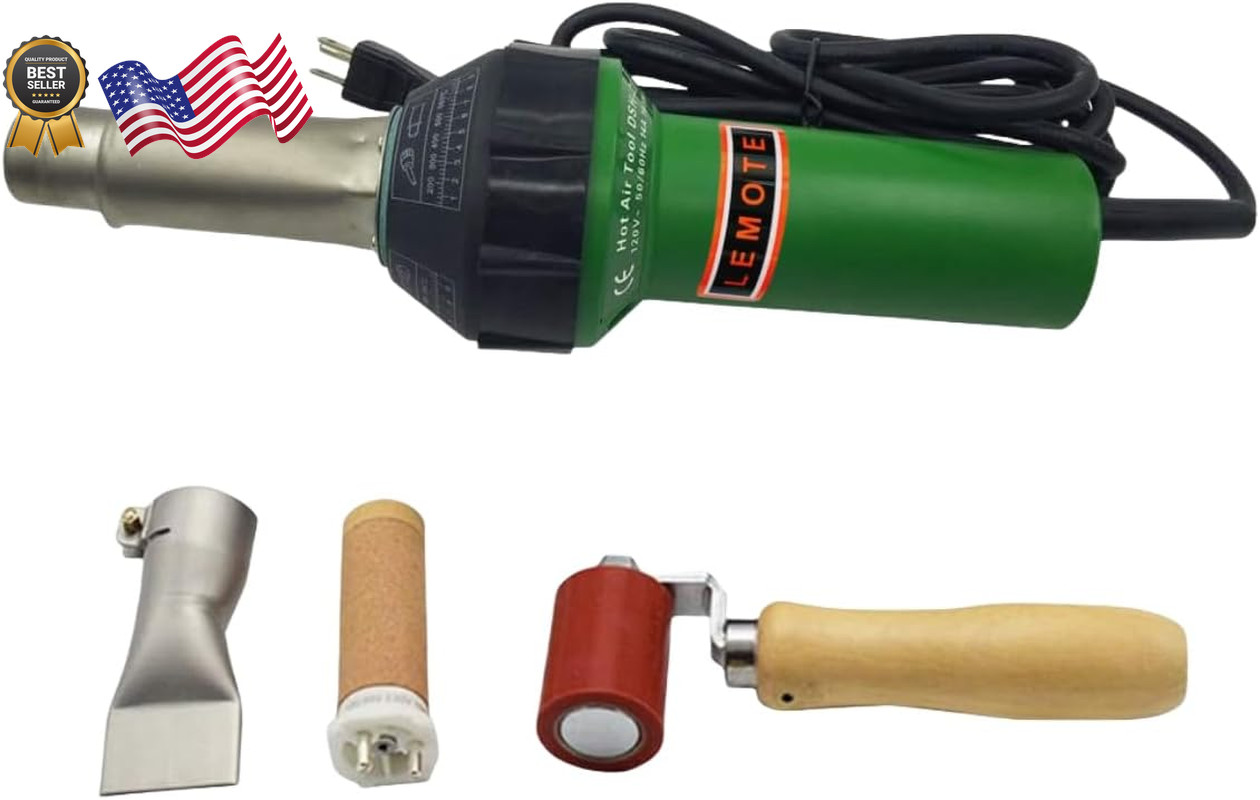 110V 1600W Handy Heat Gun Plastic Welder Roofing Welder Kits FREE SHIPPING USA
