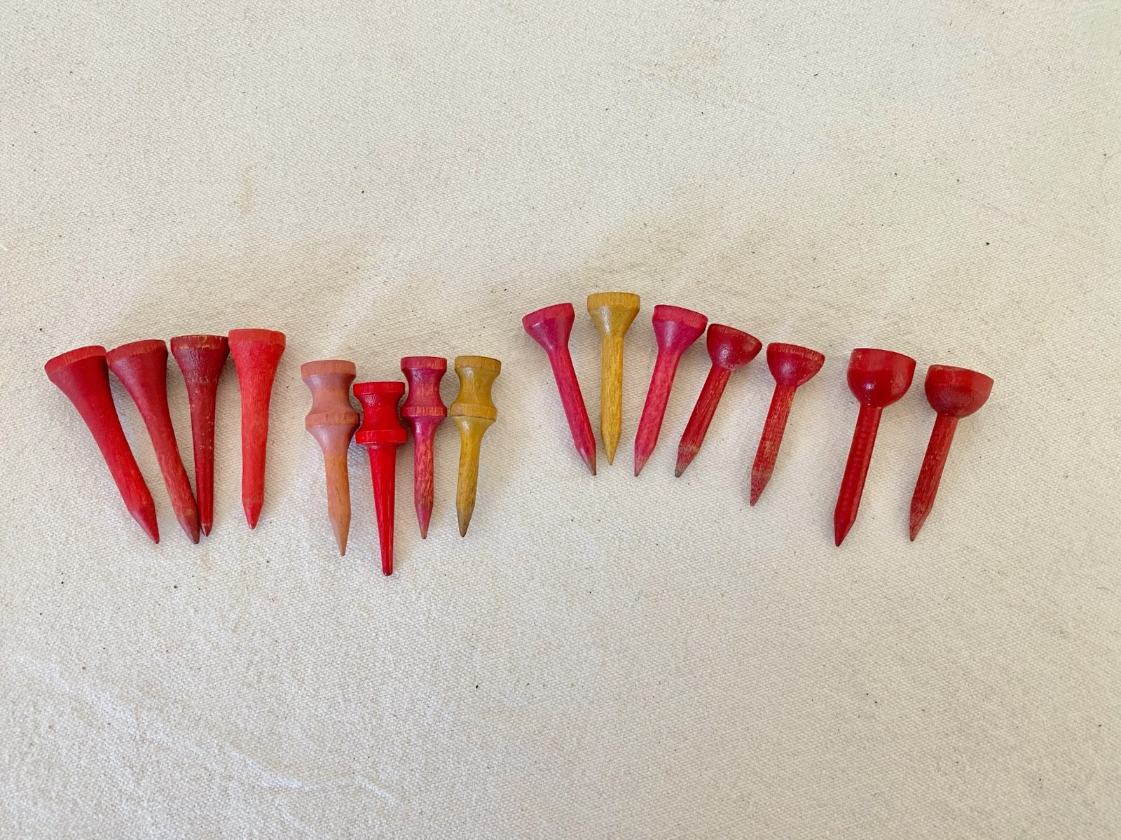 Antique Wood Golf Tees Lot of 15 Four are Rite Hite