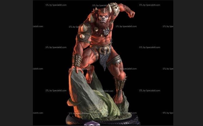 UNPAINTED Masters Universe MOTU Beast-Man 3d Printed Model Kit