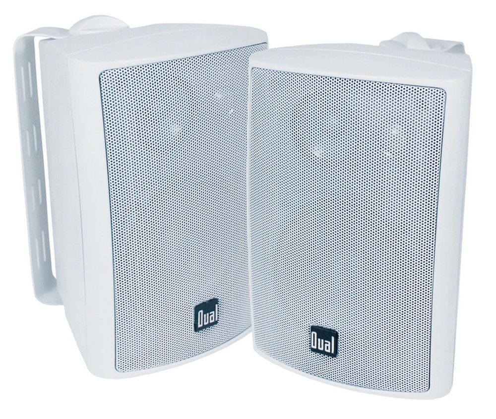 Dual 200 Watts Weather Resistant Indoor/Outdoor 3-Way Speaker - White