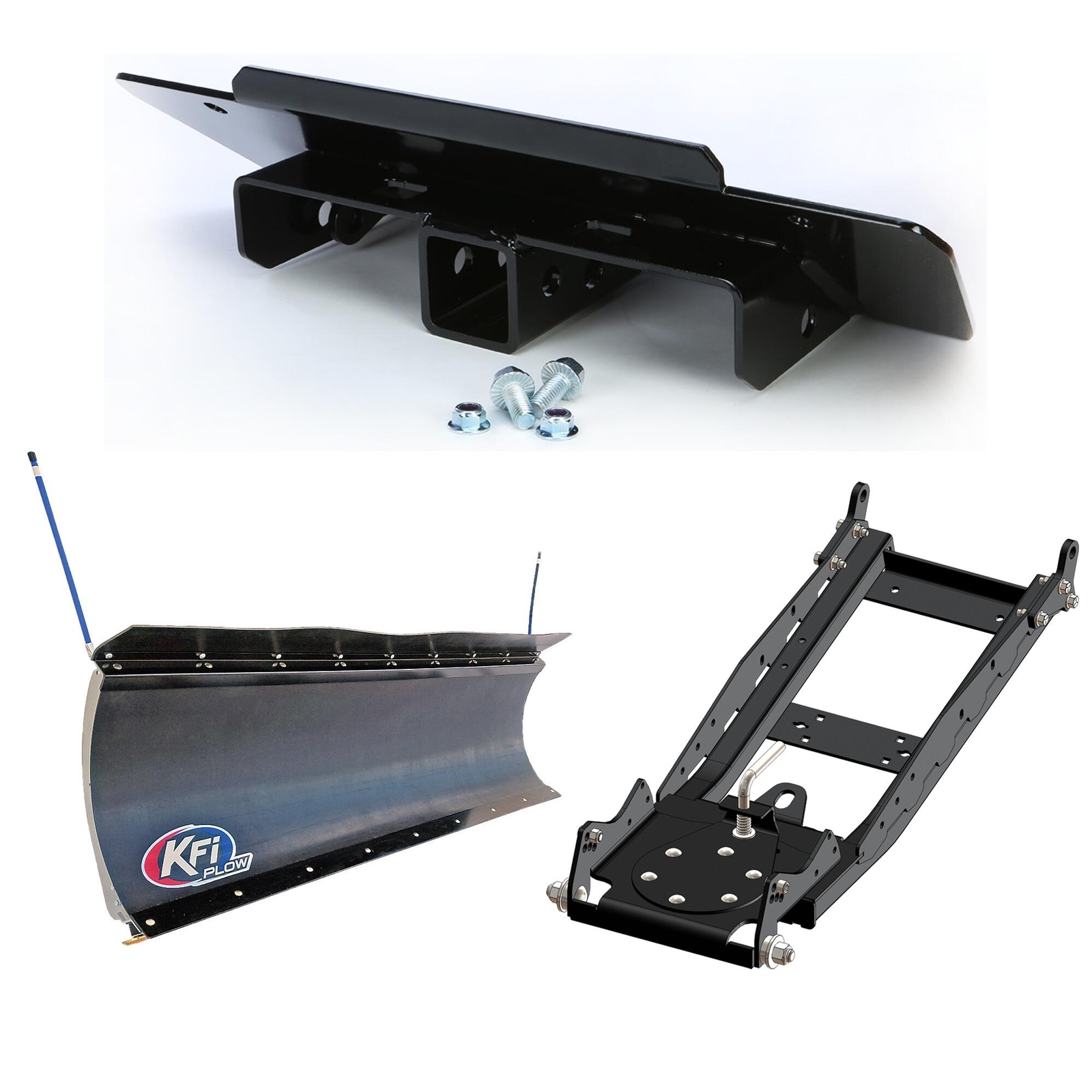 KFI Snow Plow Kit 72" For Polaris Diesel Ranger 1000 4x4 2015-2018 (Pro-Poly)