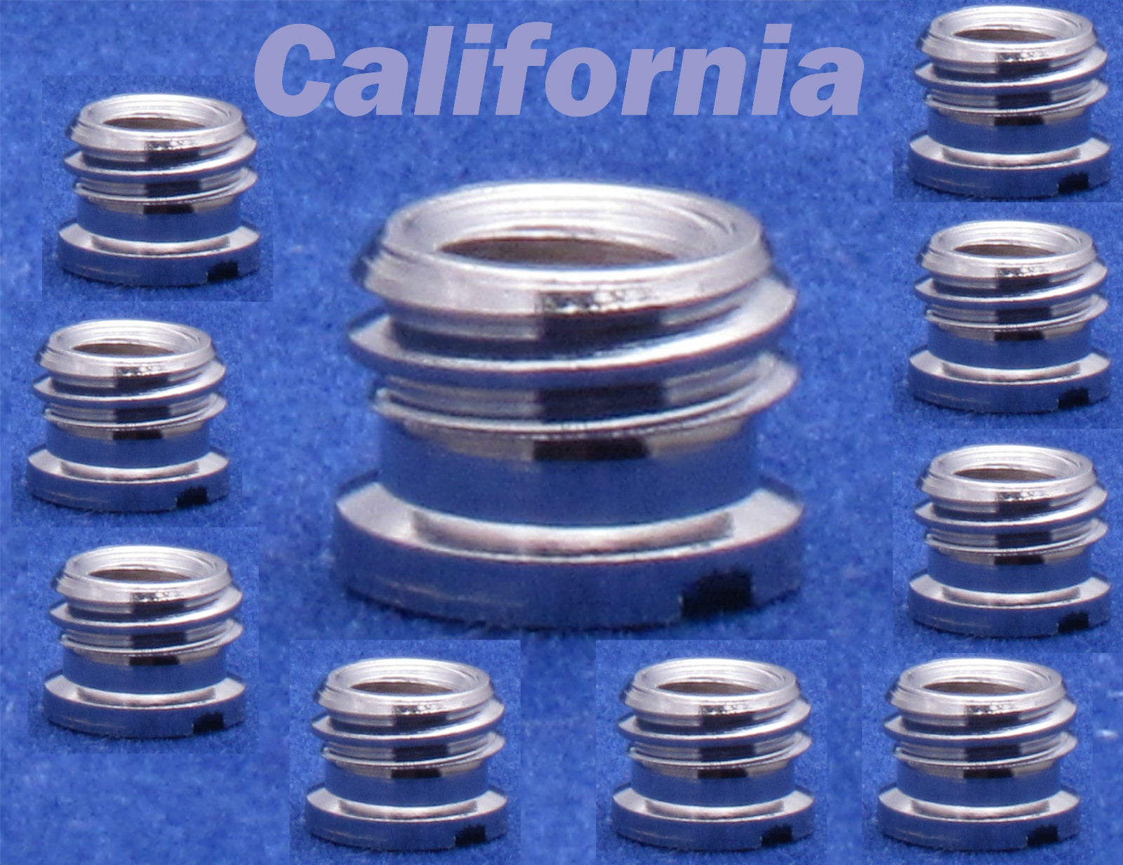 Lot of 10 x 1/4" to 3/8" Tripod & Monopod Threaded Convert Screw Adapter Bushing