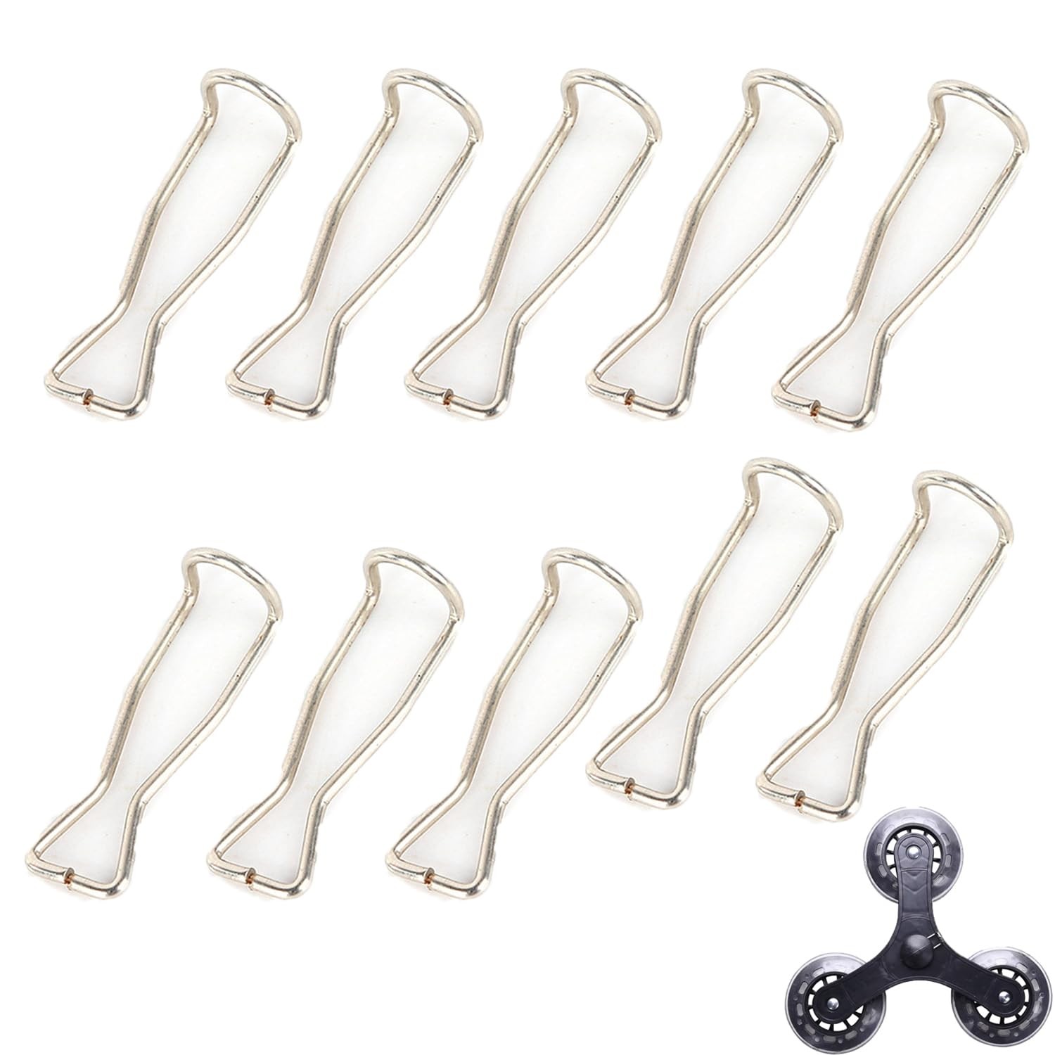 10 PCS Stair Climbing Cart Wheel Retaining Spring Clips Replacement Pin Lock