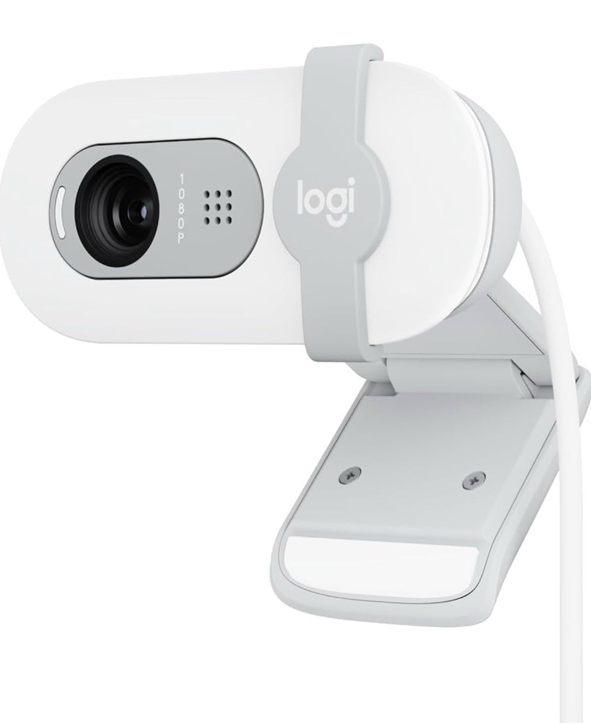 Logitech Brio 100 Full HD 1080p Webcam for Meetings and Streaming - Off White