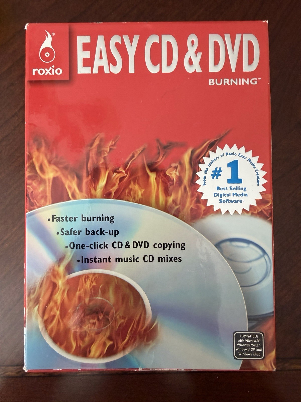 ROXIO EASY CD & DVD BURNING CDROM~ WINDOWS 98SE ME 2000 PRO/XP HOME XP PRO ~ NEW