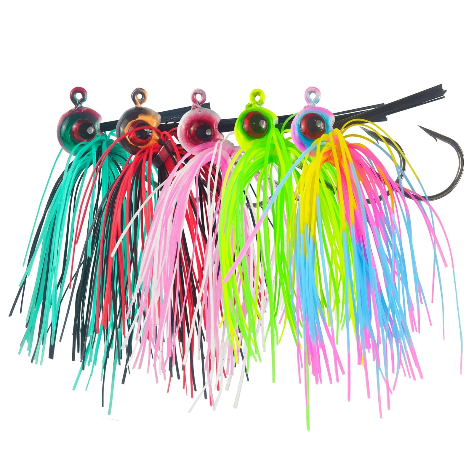 5 Pcs Football Jig, Bass Jigs for Bass Fishing