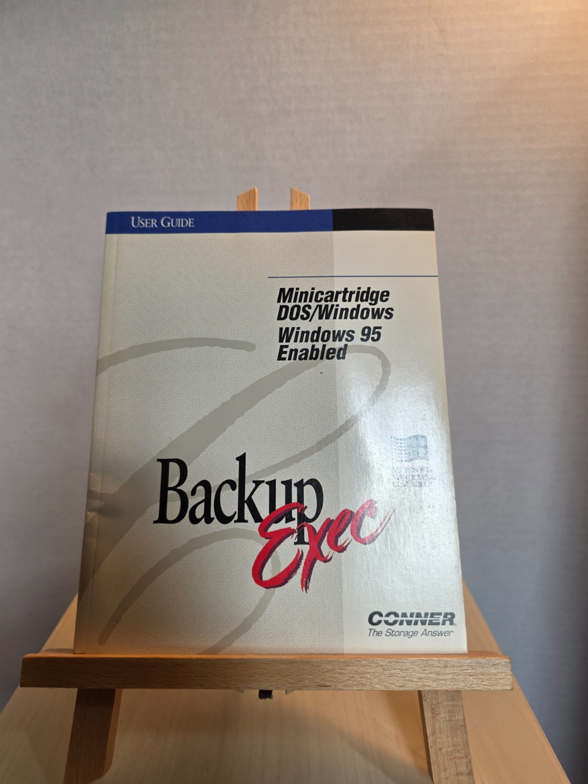 Conner Backup Exec User Guide for Minicartridge/DOS/Windows 95