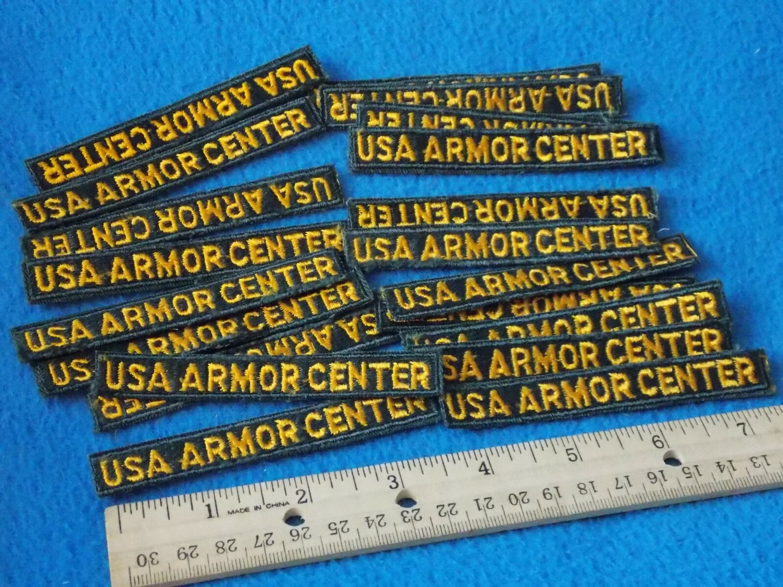 WWII  - LOT OF 20 - USA ARMOR CENTER TABS - NEW