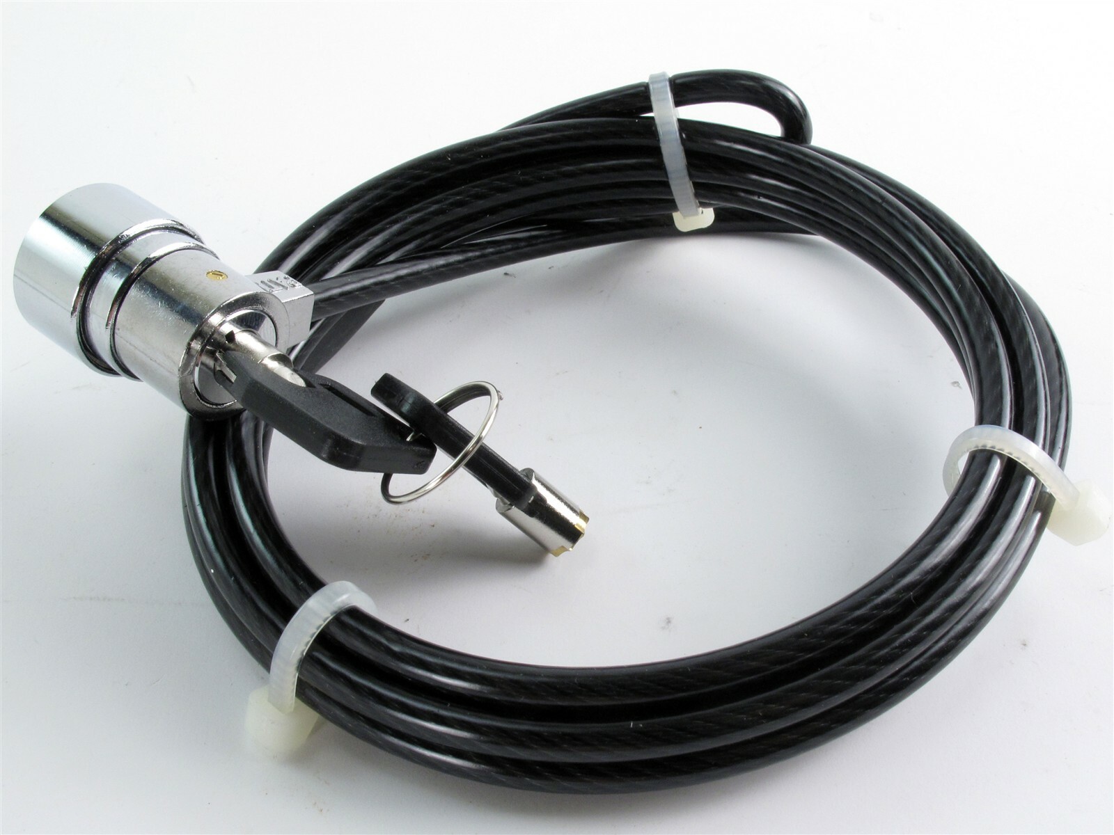 New Notebook, Computer, Laptop Security Key Lock Cable Chain w/ (2) Keys - 5 ft.