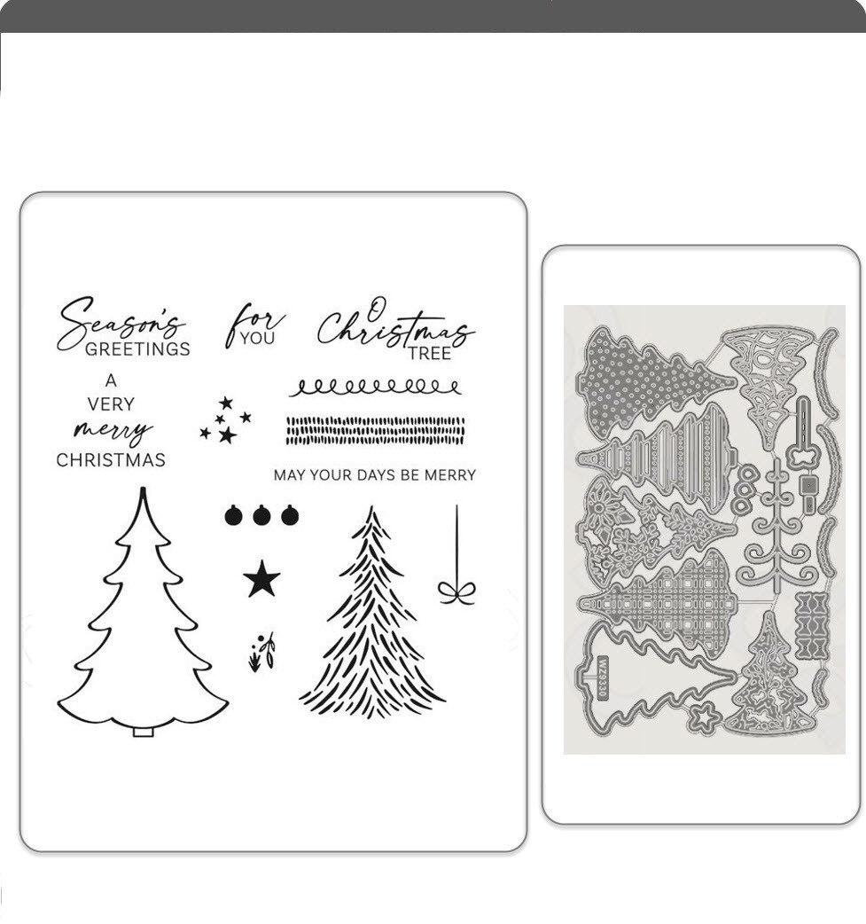 Z9330 DECORATIVE TREES Stamps Cutting Dies DIY Scrapbook Craft Greeting Card