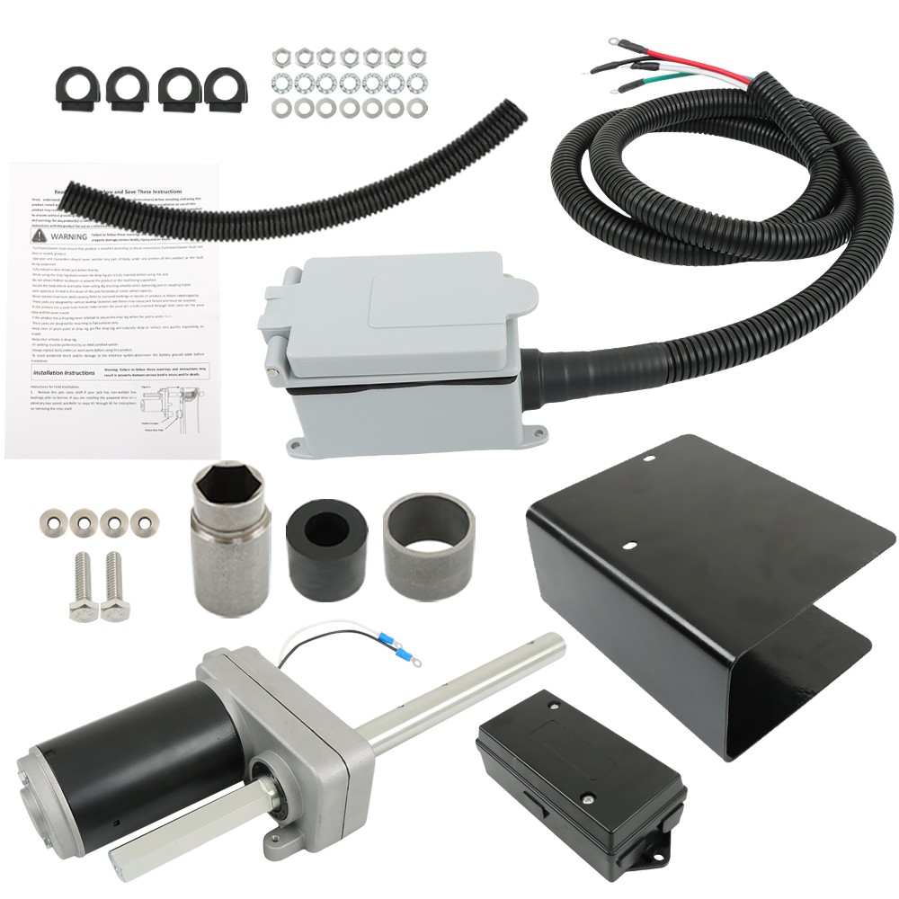 1824200100 NEW ELECTRIC POWERED TRAILER JACK KIT 12000 lbs.For RV