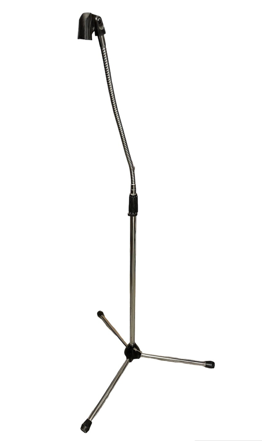 Microphone Stand for Drums Adjustable w 3 Folding Legs & Shure Clip
