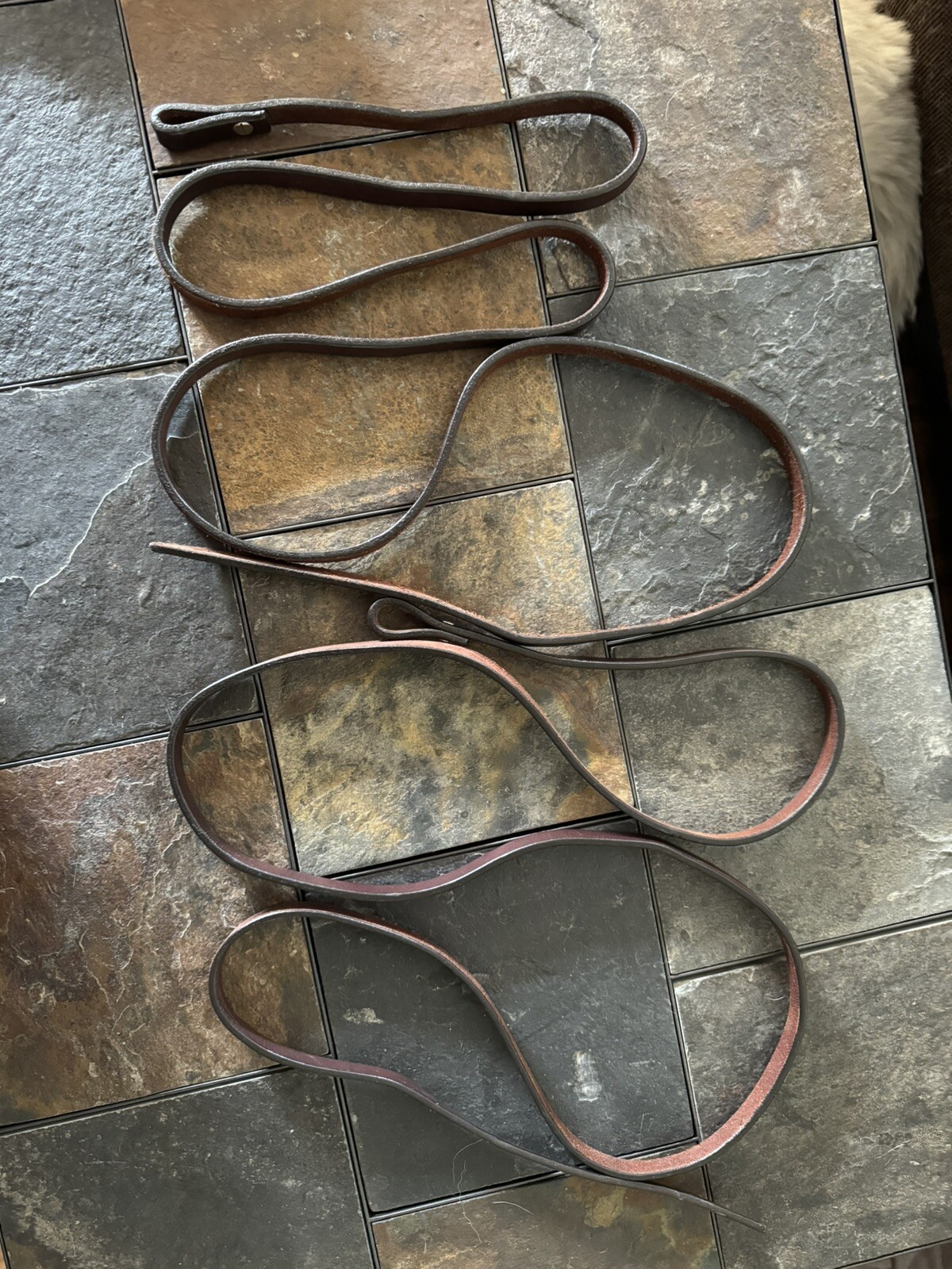 WESTERN LEATHER SPLIT REINS 7ft