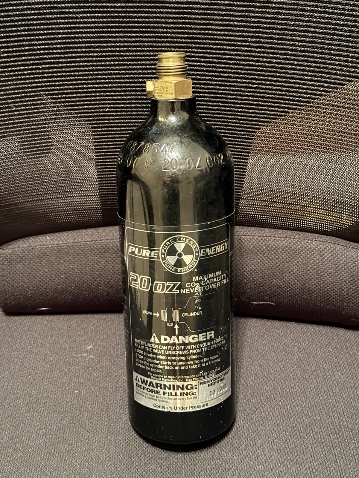 Pure Energy 20 oz CO2 Paintball Tank Cylinder