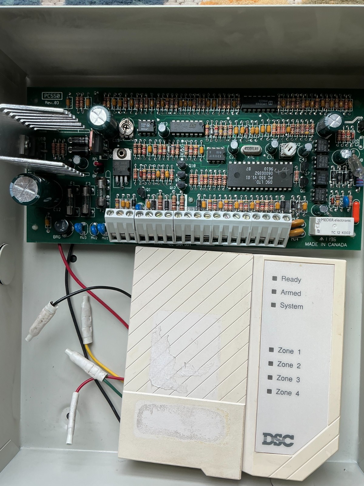 alarm control panels keypads