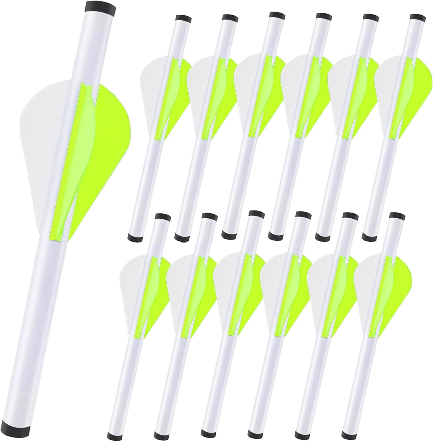 12 Packs Arrow Fletching with 2 Inch Arrow Vanes, Shrink Fletch Stretch Arrow Wr