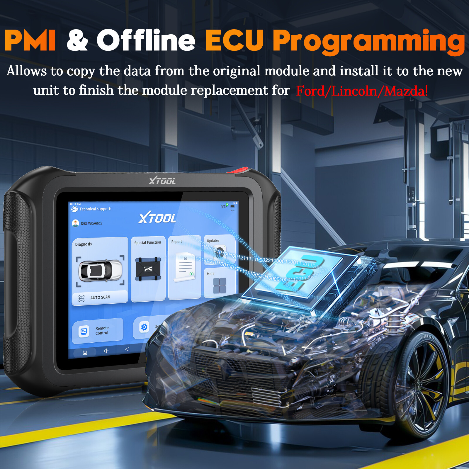 2025 XTOOL D9S Bidirectional OBD2 Scanner Full System Diagnostic Tool ECU Coding