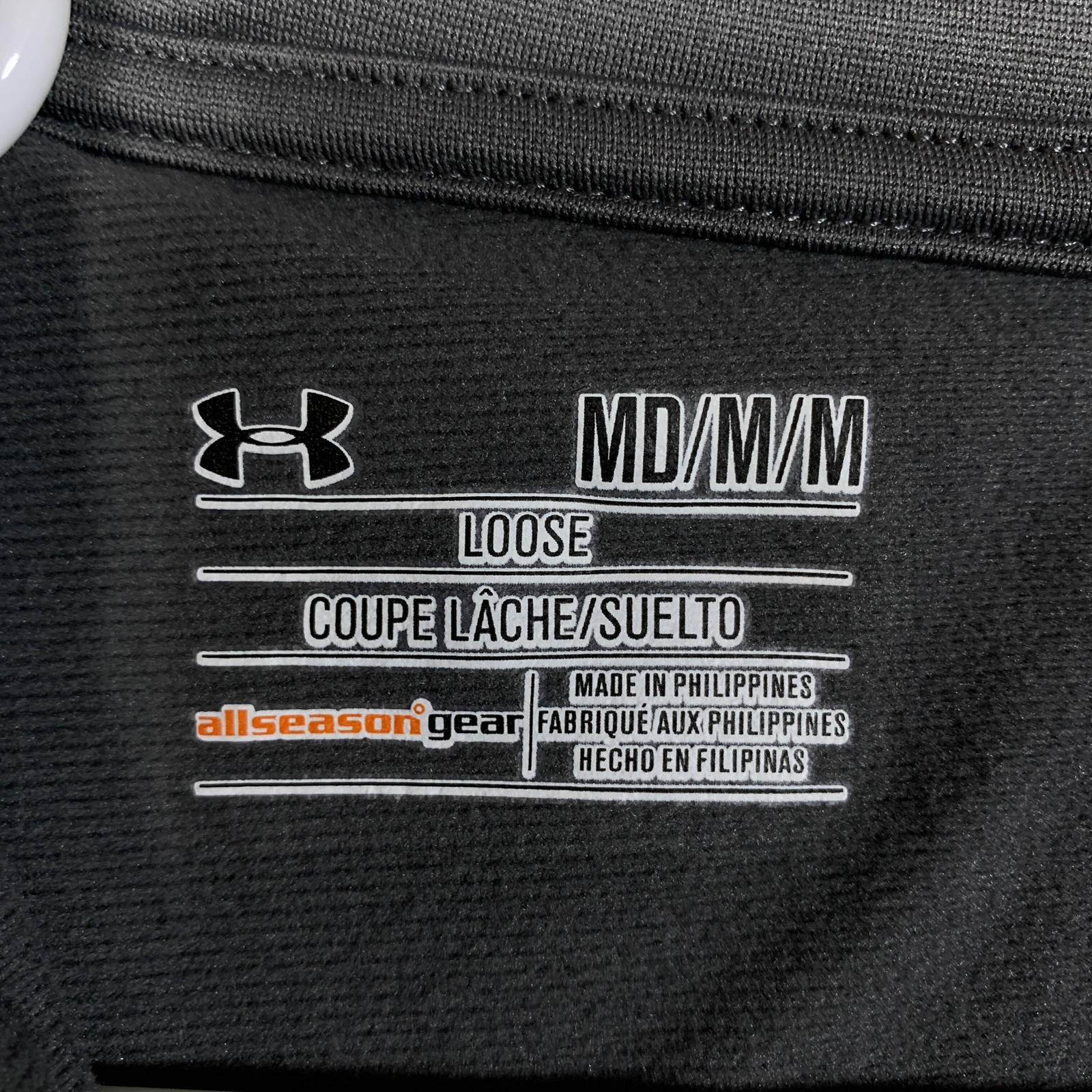 Under Armour Pullover Mens Medium Gray Quarter Zip Long Sleeve All Season Gear