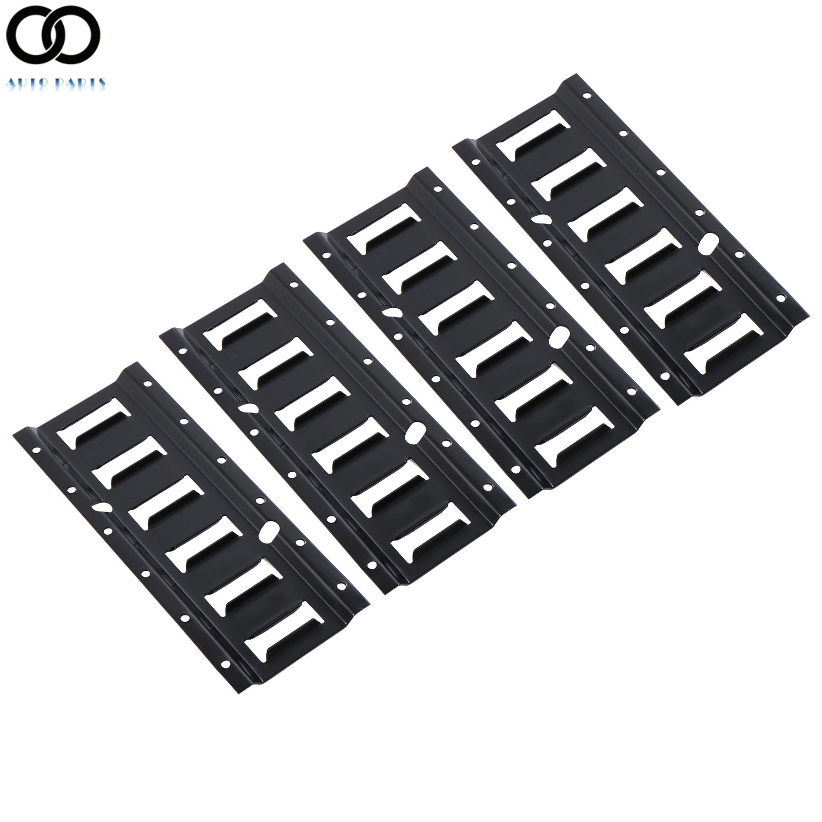 1' E Track Tie Down Enclosed Trailer 4 Pack Secure Cargo Heavy Loads Black New