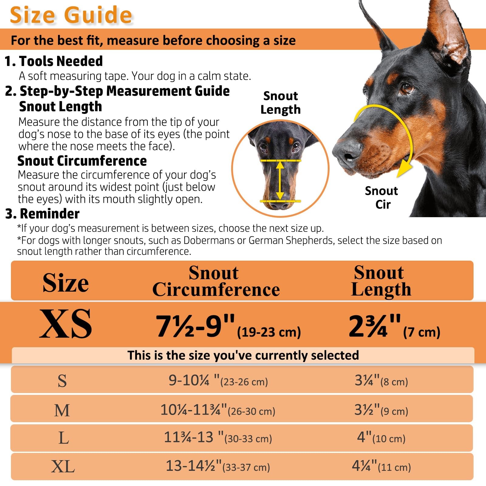 Dog Muzzle, Basket Muzzle for Biting, Chewing and Scavenging, Humane Cage Mou...