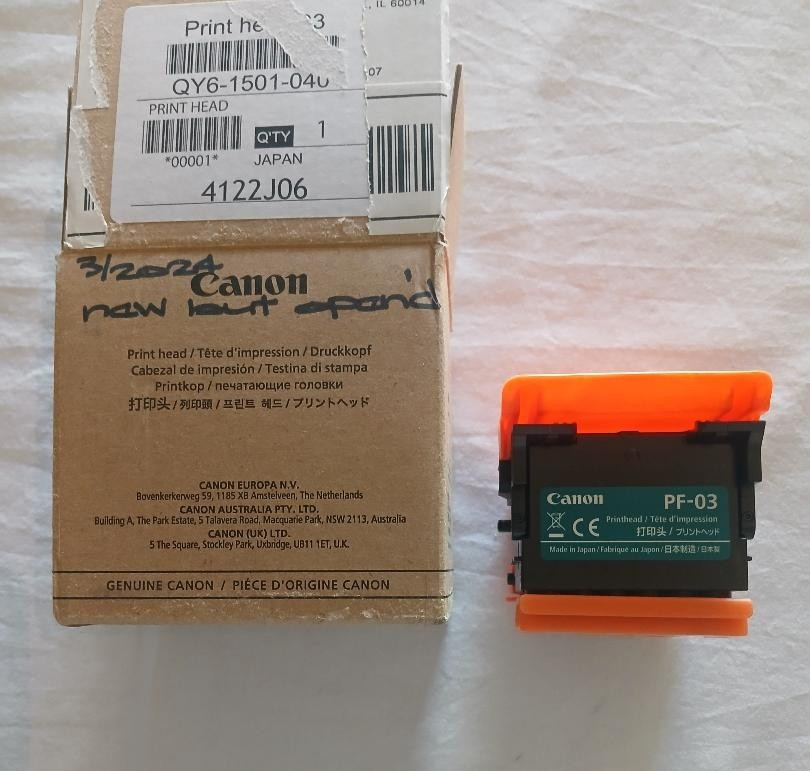Genuine Canon Print Head PF-03 ( Used )