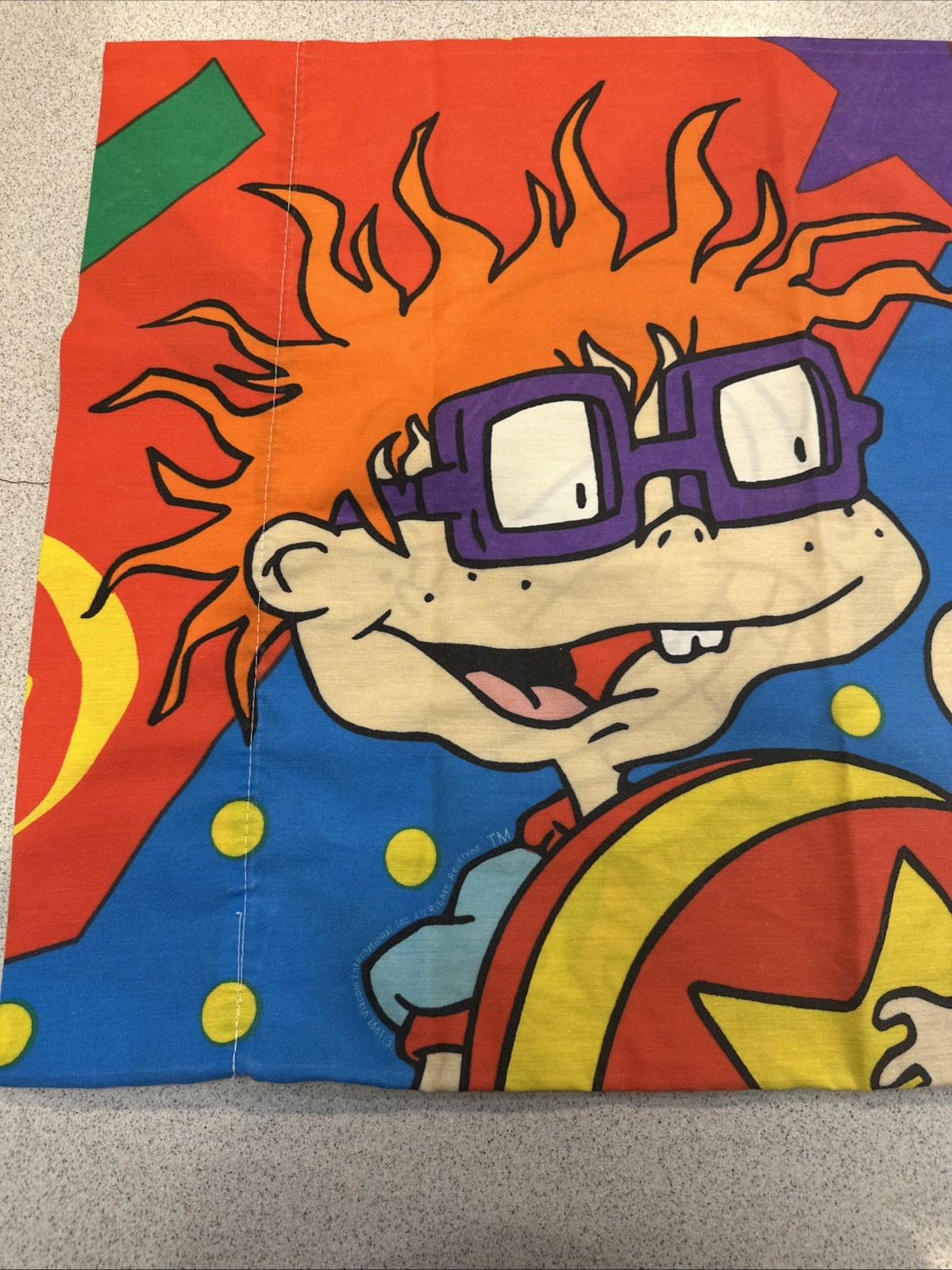 Vintage Rugrats Pillow Cases 2 GUC Preowned 90s Nickelodeon