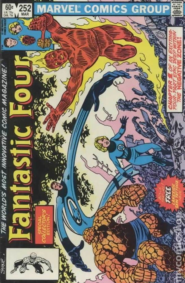 Fantastic Four #252A w/ Tattooz VG 1983 Stock Image Low Grade