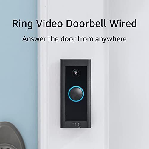 Ring Video Doorbell Wired – Convenient, essential features in a compact design,