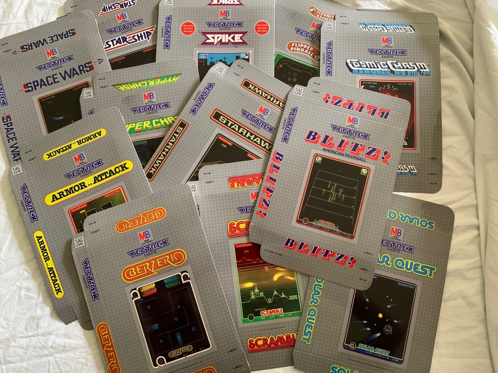 Vectrex - MB / GCE Titles - Game Cartridge EMPTY BOX ONLY Reproduction SUPERB!