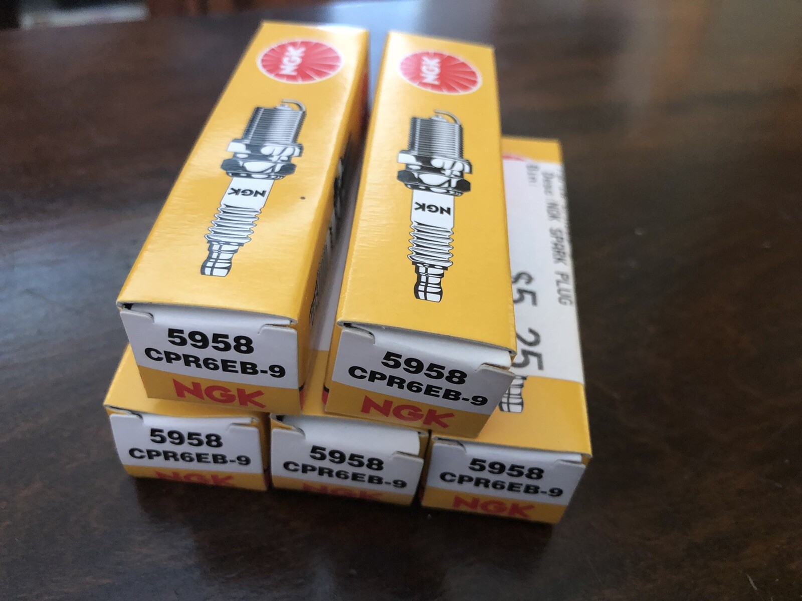 NGK 5958 CPR6EB-9 Nickel Spark Plug Quantity FIVE