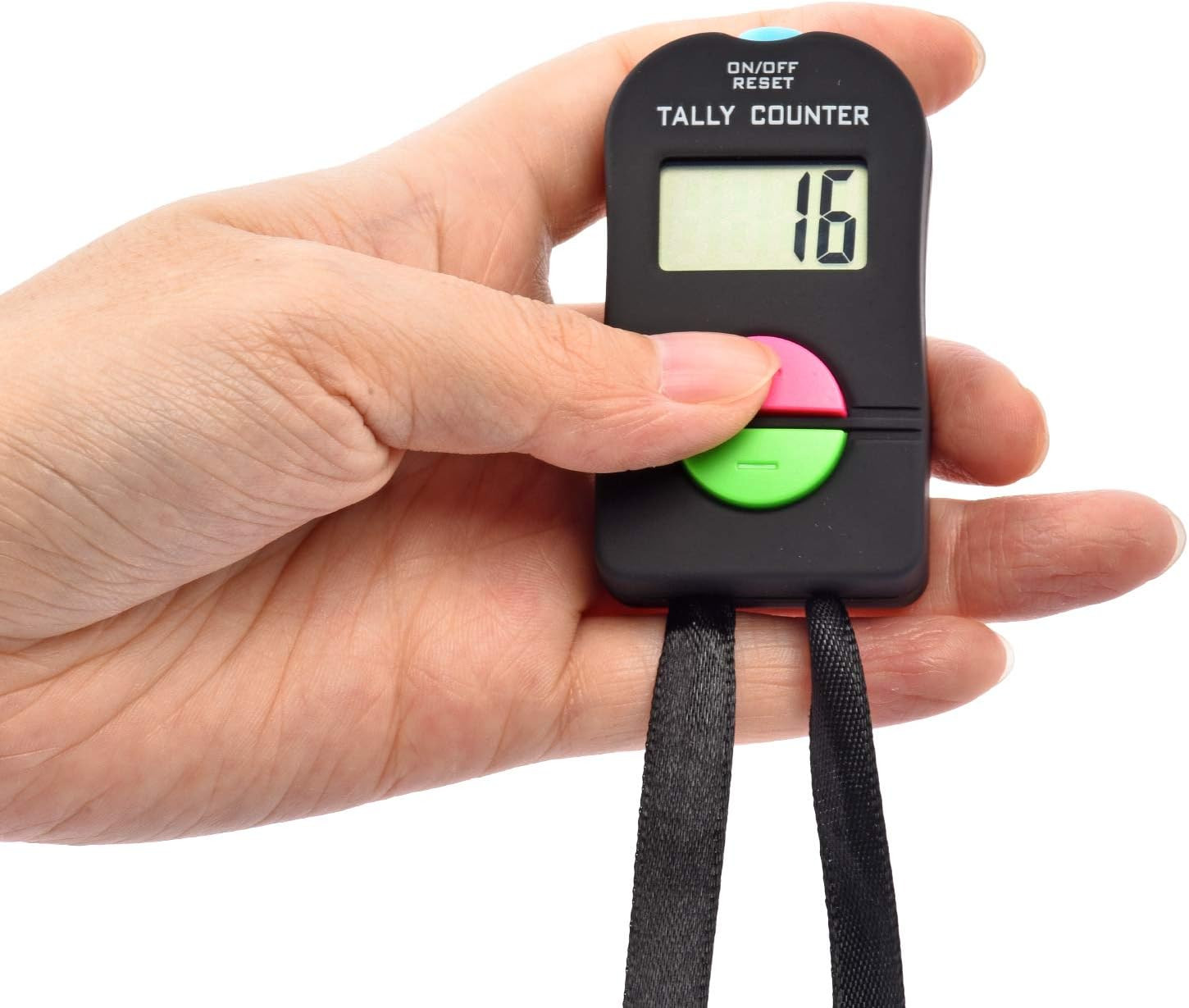 Electronic Tally Counter/Handheld Number Clicker with Lanyard, 4-Digital,Disc Go