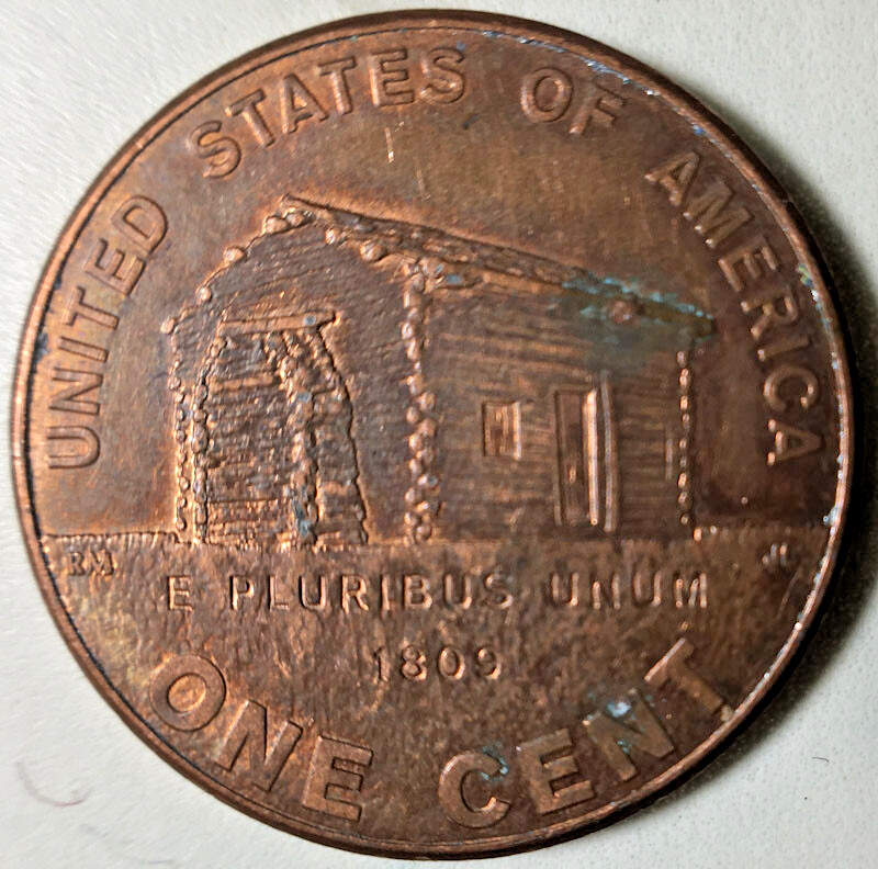 2009 Lincoln Bicentennial Cent Birth and Early Childhood VF condition BN color