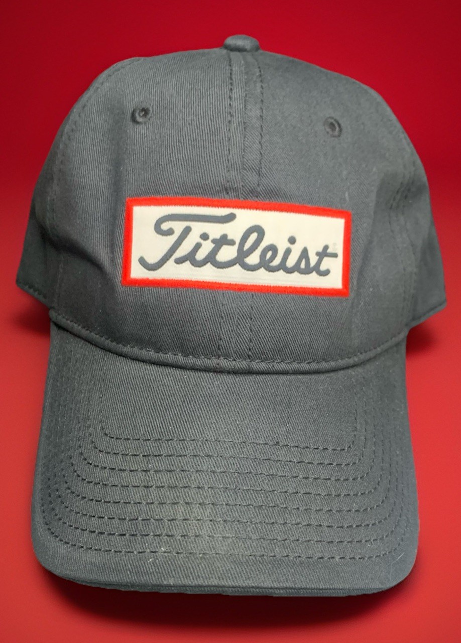 Titleist Hat Cap Golf Black Adjustable Lightweight Canvas Unisex