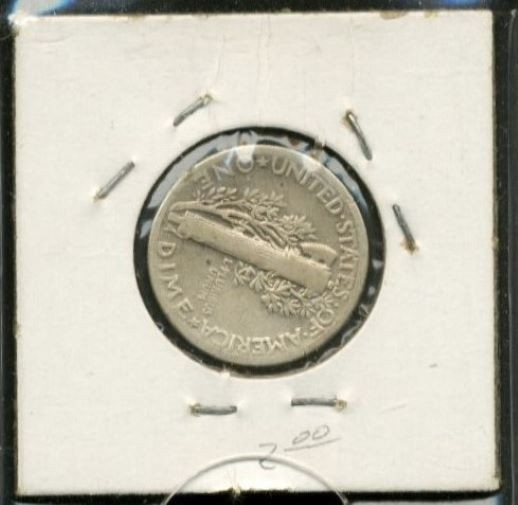 1943-P Mercury Dime, 90% Silver, 0.0723 OZ SILVER