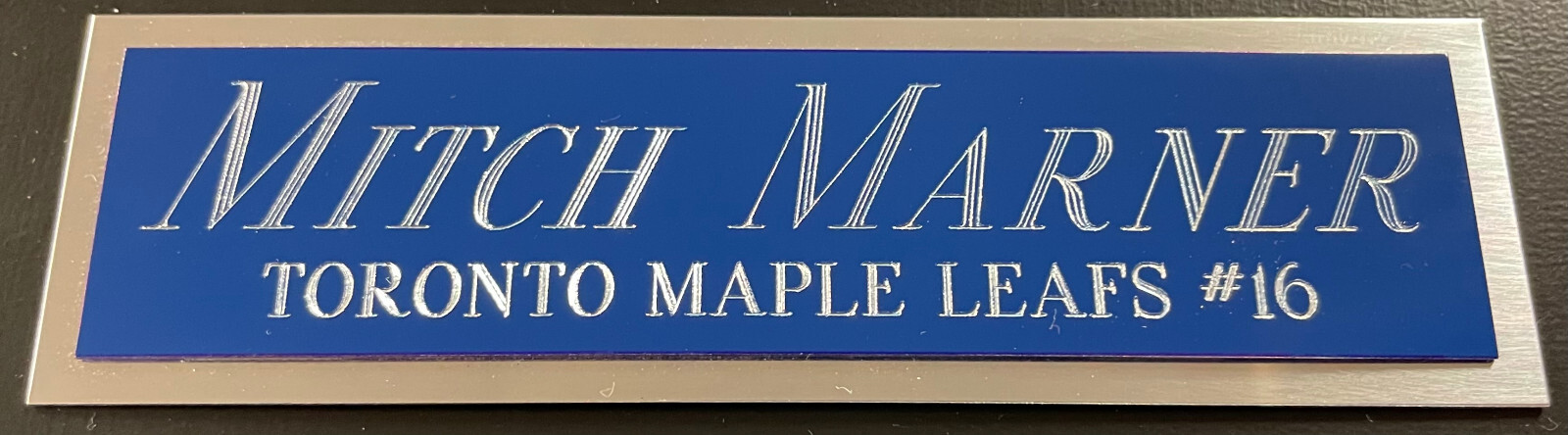 MITCH MARNER MAPLE LEAFS NAMEPLATE FO AUTOGRAPHED SIGNED STICK-JERSEY-PUCK-PHOTO
